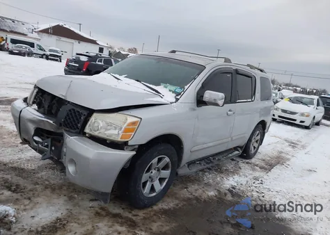 2004 Nissan Pathfinder Armada Le из США, поврежденный, VIN 5N1AA08B44N738623